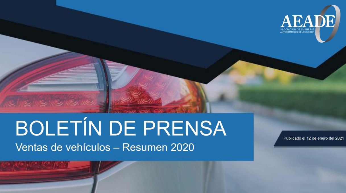 Boletín de ventas para prensa: ventas de vehículos – Enero