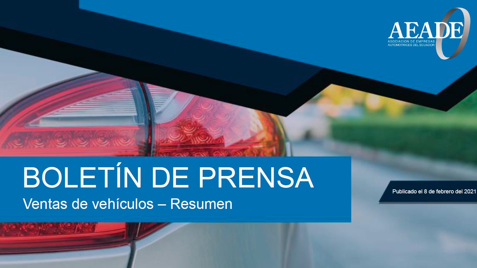 Boletín de ventas para prensa: ventas de vehículos – Febrero 2021