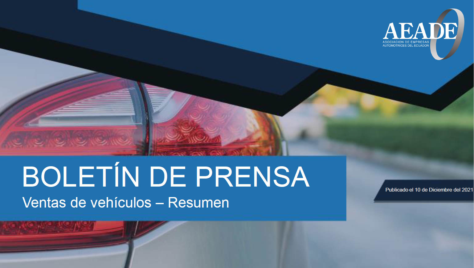 Boletín de ventas para prensa: ventas de vehículos – Diciembre 2021