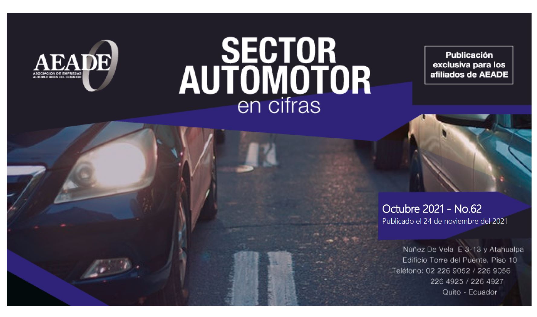 Sector Automotor en cifras – Noviembre 2021