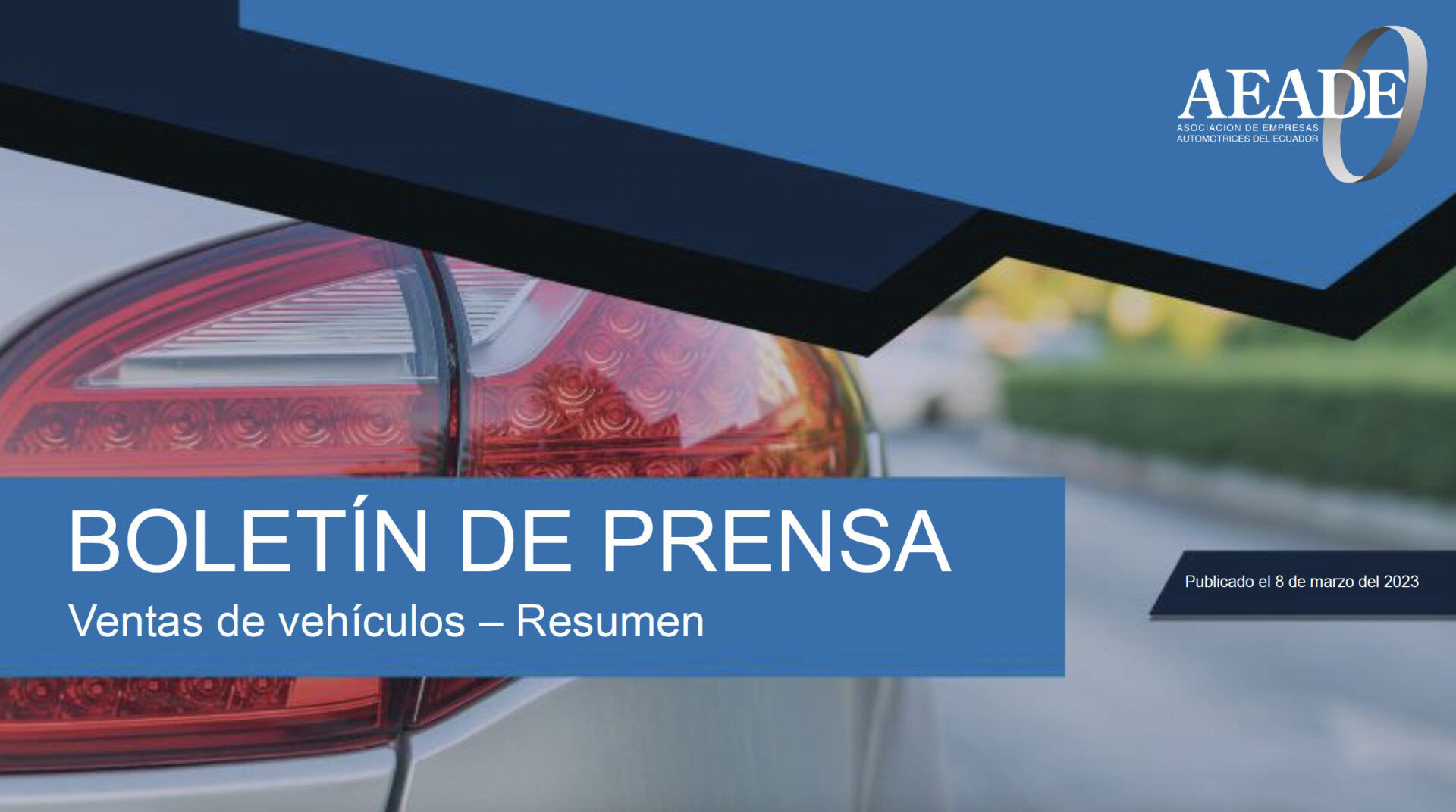 Boletín de ventas para prensa: ventas de vehículos – Marzo 2023